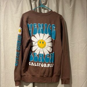 Venice Beach Brown Crewneck Sweater